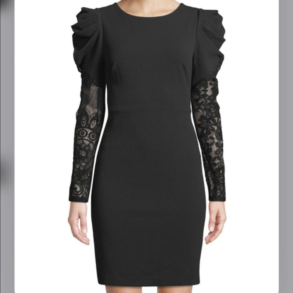 Betsey Johnson Puff/lace long sleeve